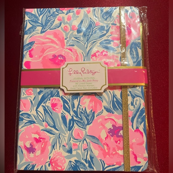 NEW sealed Lilly Pulitzer Journal with Pen my little Peony notepad set - Picture 1 of 4